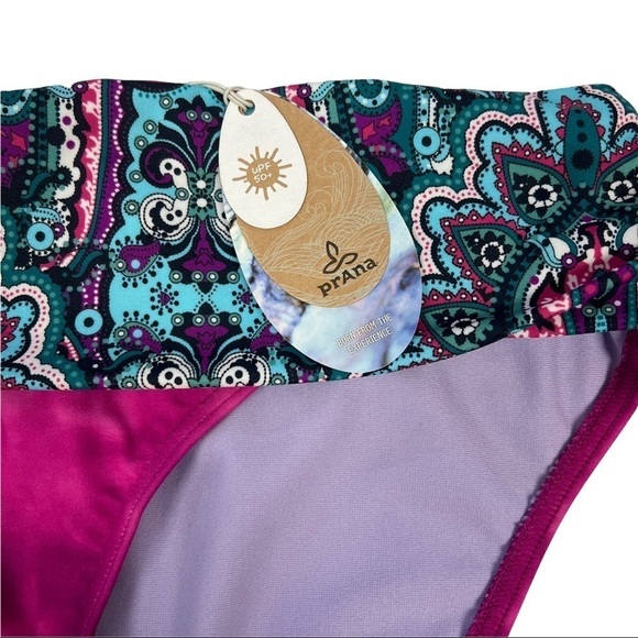 Prana Lavana Womens Swim Bottom Fuchsia Namaste Small - Picture 4 of 11